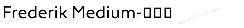 Frederik Medium字体转换